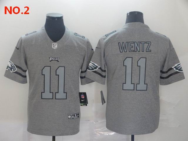 Men's Philadelphia Eagles #11 Carson Wentz Jersey NO.2;